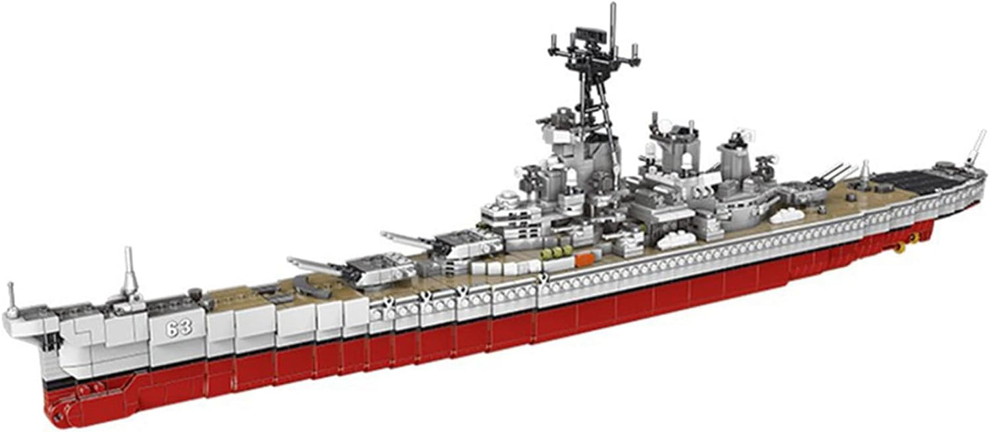 06030 2631PCS Military Army Series The USS Missouri Battleship Set Building Blocks Classic Cruiser Model Bricks WW2 Toys Adult Toys