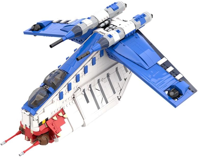Space war muunilinst 10 gunship building block toys, Galaxy Republic air transport aircraft combat ship model, ultimate collection series, suitable for 8+ children adult boys girls gifts(1630PCS)