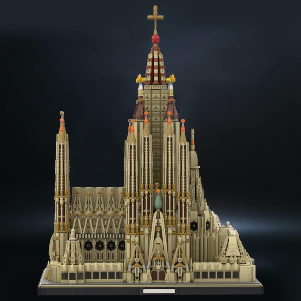 Sayotoo Architecture Spain Skyline Collection Sagrada Familia Building Kit; Barcelona City Model Toys; Sagrada Família Barcelona Building Blocks Set for The Advanced Builder and Adults (10055 Pieces)