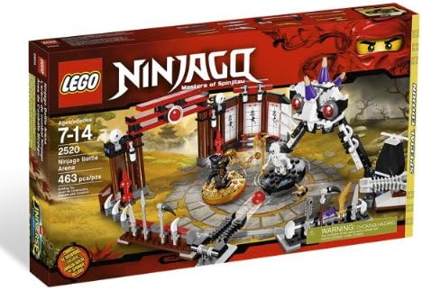 LEGO Ninjago Exclusive Limited Edition Set #2520 Ninjago Battle Arena Includes Cole Dragon Ninja Mini Figure Spinner, 463