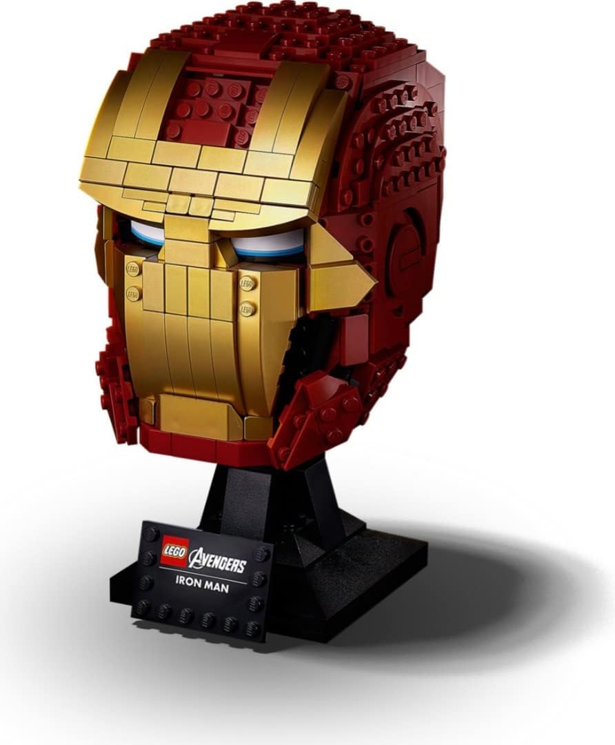 LEGO 76165 Marvel Super Heroes Iron Man Helmet, Collectible for Adults