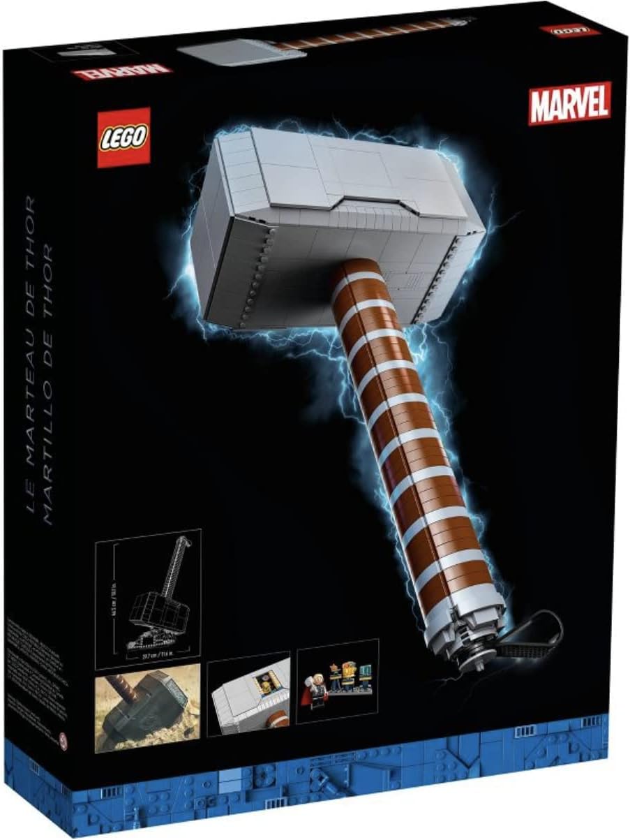 LEGO Marvel Thor's Hammer Mjolnir 76209 Deluxe Building Toy + Mystery Marvel Mini Figure