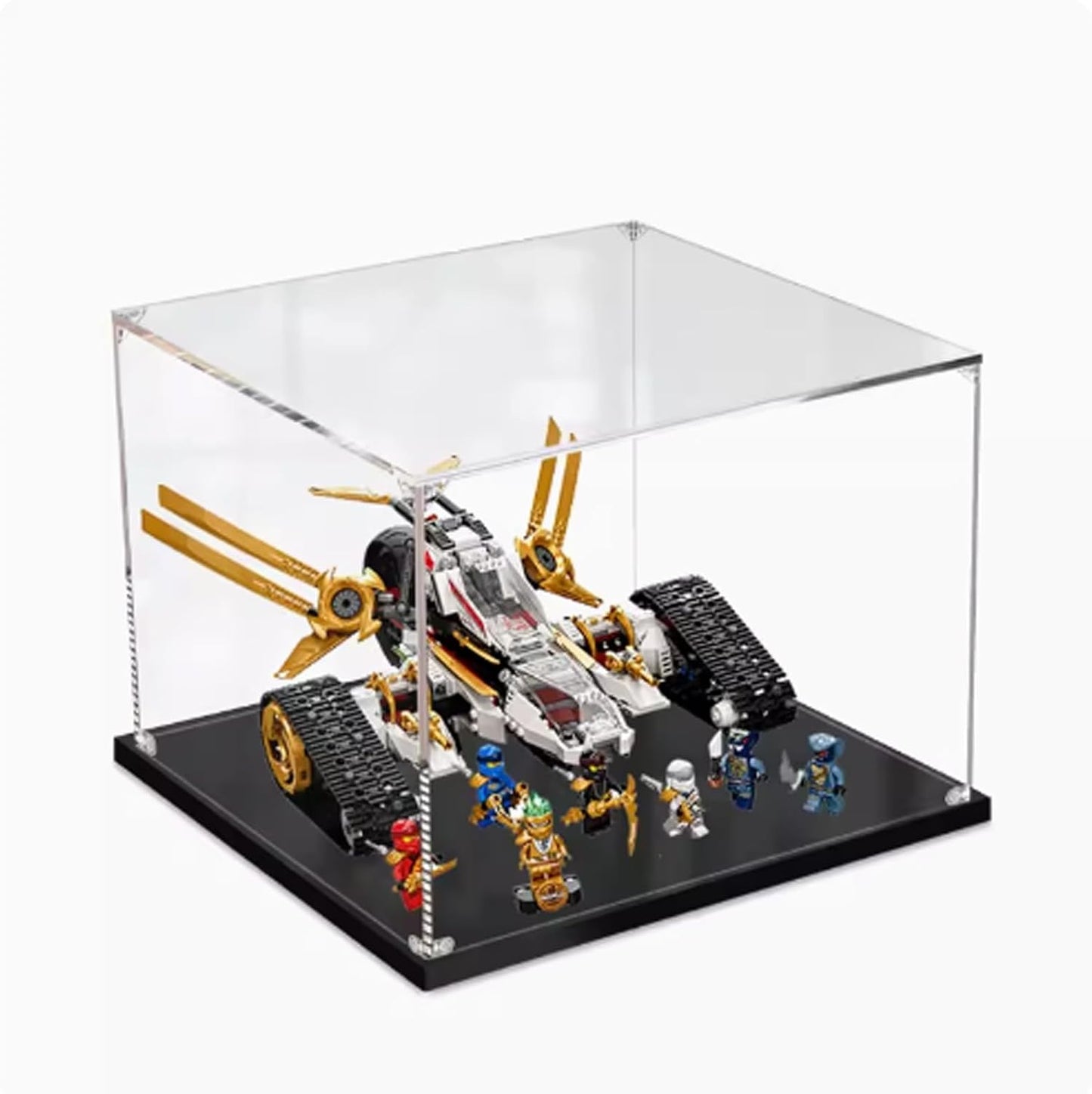 Acrylic Display Case Box Compatible Lego 71739 Supersonic Pursuit Vehicle Model, Protection, Dustproof Display Case Gift Model, Transparen,Compatible with Lego (Only Display Case ) (3mm)