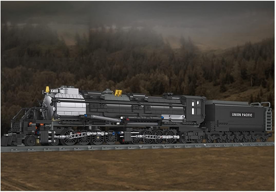 Technic Big Boy Locomotive Model Kit, 1608 Pieces Steam Train Building Set for Kids Adult, Compatible with Lego Technic