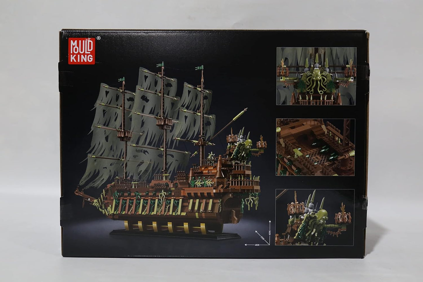 Mould King Large Pirates Ship Model Building Kits, MOC Dutchman Building Block Pirate Ship Construction Set to Build, Toys Gift for Kids Age 8+/Adult Collections Enthusiasts (3700+Pieces)