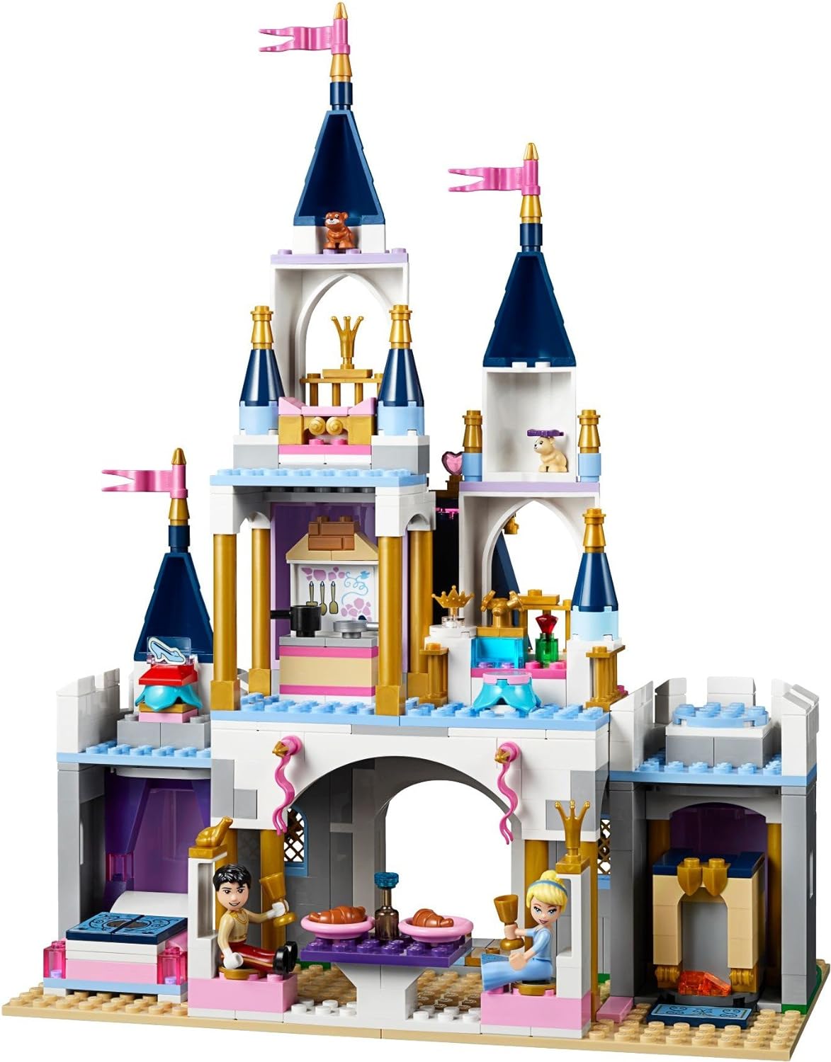 LEGO 41154 Disney Princess Cinderella's Dream Castle Toy, Fairytale Doll House, Prince Charming & Cinderella Mini Doll
