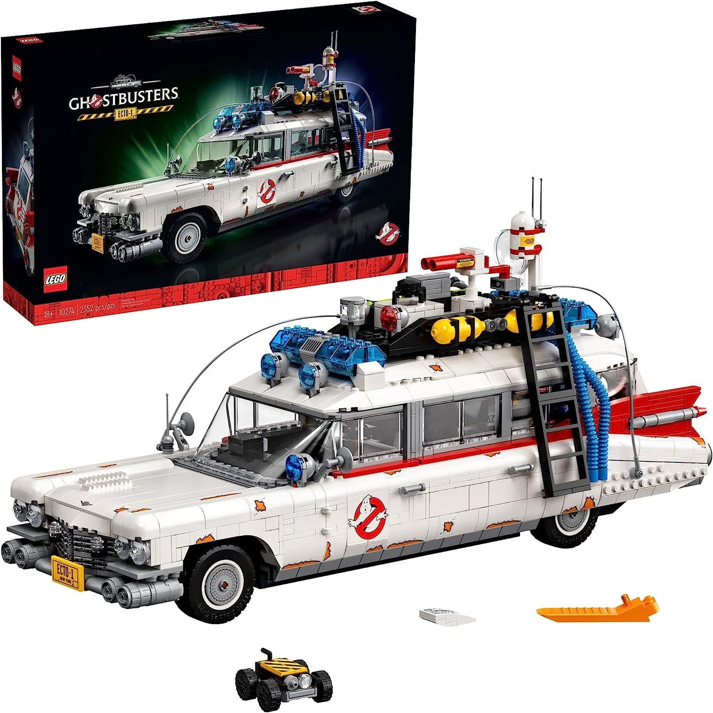 LEGO Icons Ghostbusters ECTO-1 10274 Car Kit, Large Set for Adults, Gift Idea for Men, Women, Her, Him, Collectable Model for Display, Nostalgic Home Décor