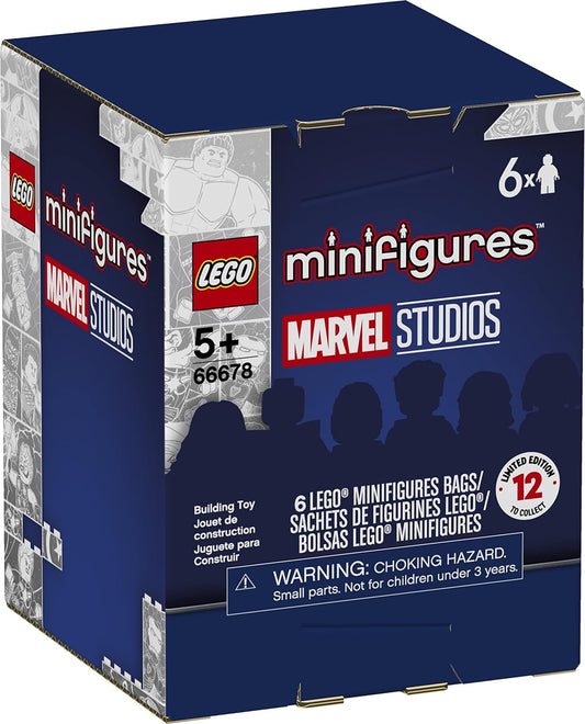 LEGO Minifigures Marvel Studios 66678 Building Kit; an Awesome Gift for Fans of Super Hero Building Toys; New 2021 (6 Pack)