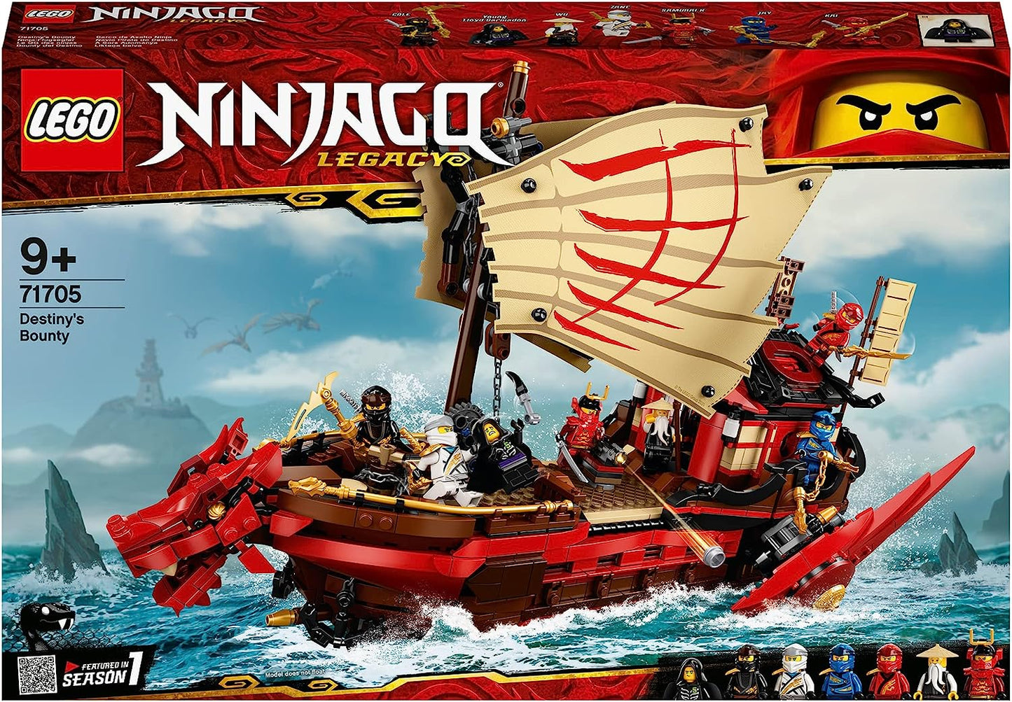 Lego 71705 NINJAGO Legacy Destiny's Bounty Playset, Battle Ship Toy