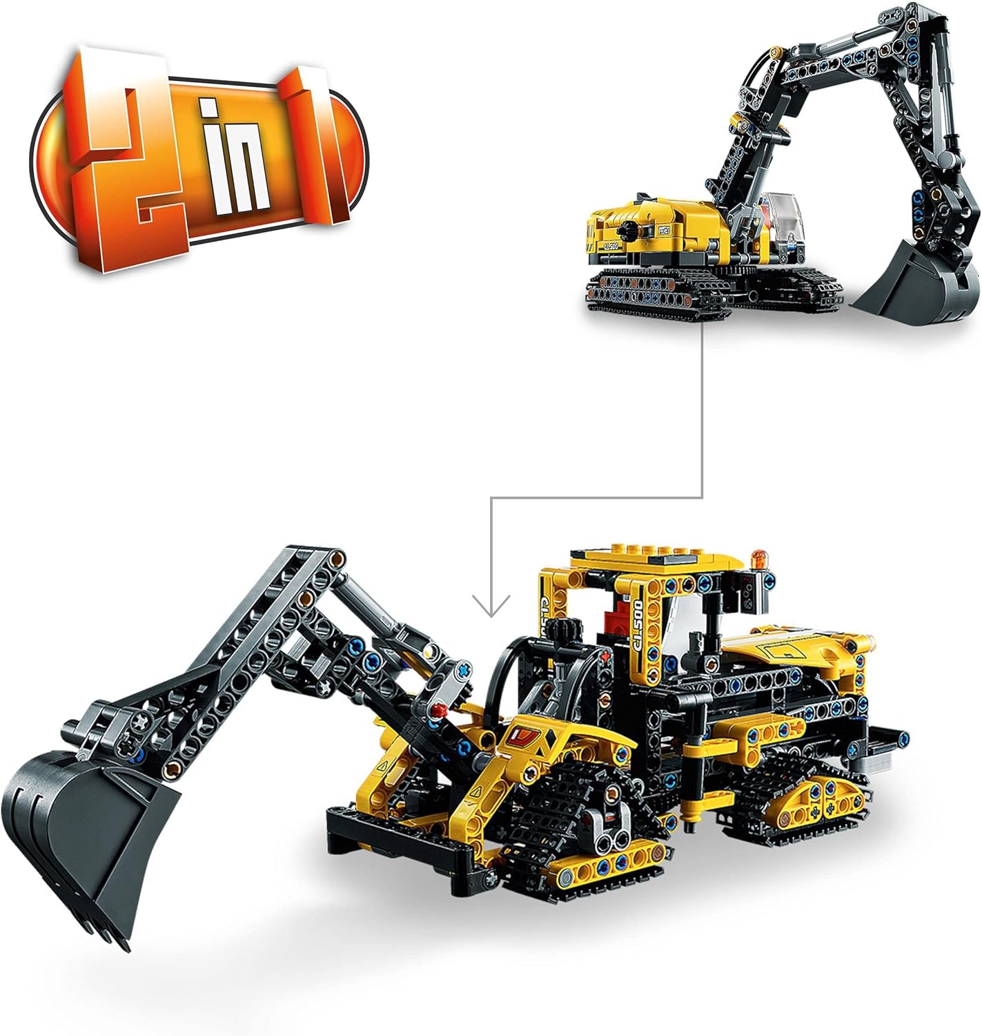 LEGO® Technic Heavy-Duty Excavator 42121 Toy Building Kit; A Cool Birthday;Construction Toys