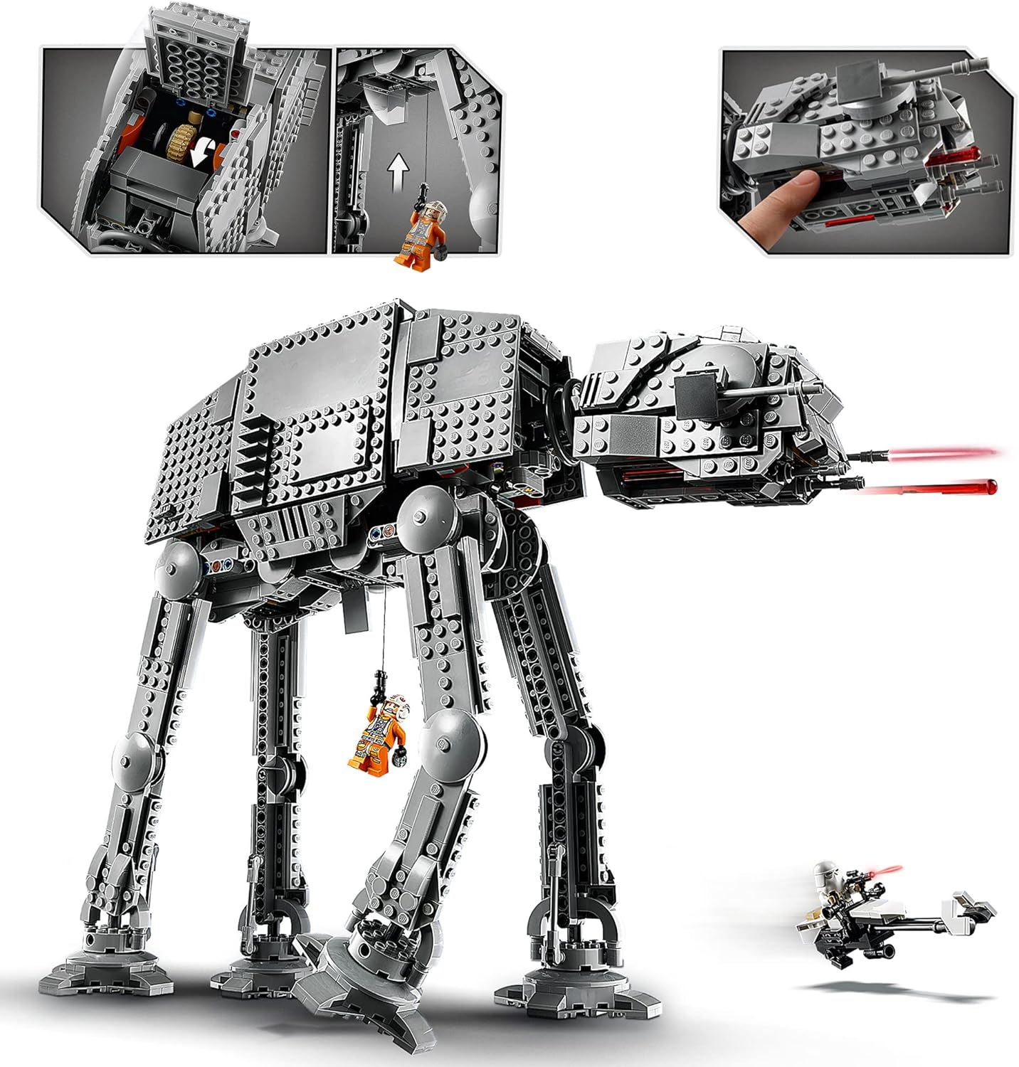 LEGO® Star Wars™ AT-AT™ 75288 Building Kit,AT-AT Walker Building Toy;Universe and Recreate Classic Star Wars Trilogy Scenes