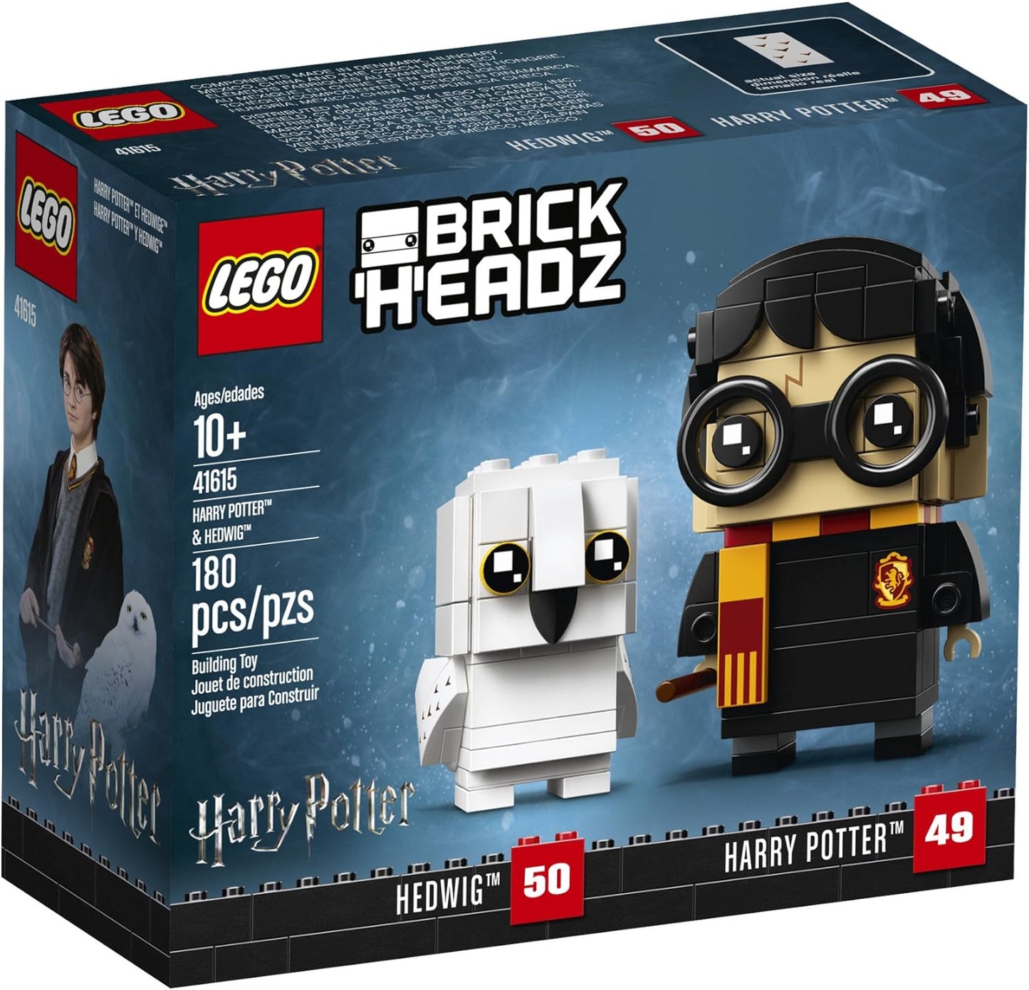 LEGO BrickHeadz 180 Piece Harry Potter & Hedwig Building Kit, Multicolor