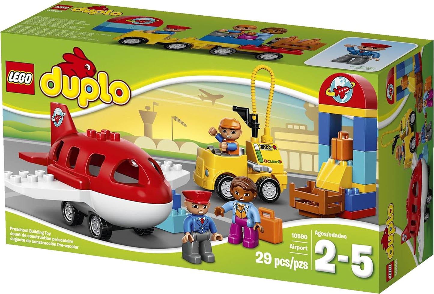 LEGO DUPLO Town Airport 10590 Buildable Toy for 3-Year-Olds