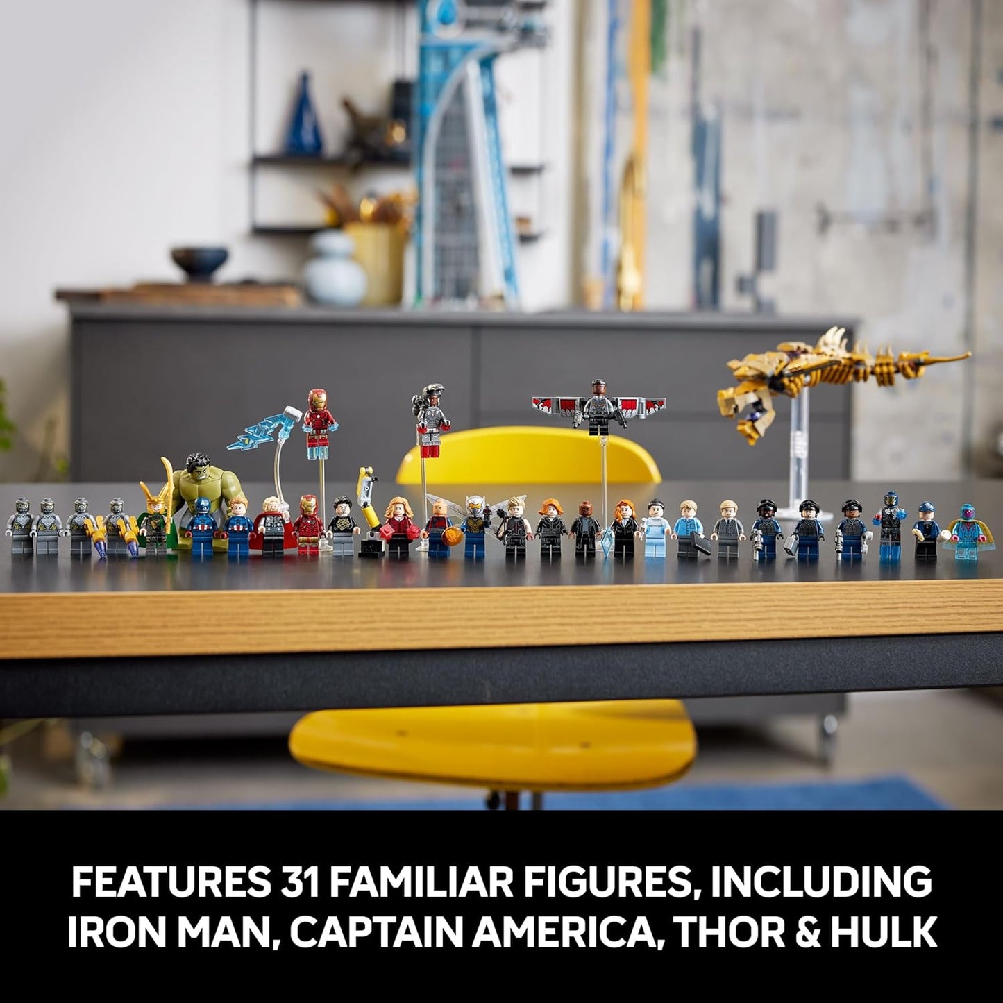 LEGO Marvel Avengers Tower Building Kit, Detailed Recreation of The Iconic HQ Featuring Classic Movie Scenes, 31 Figures and Authentic Accessories, Gift for Marvel Fans and Model-Makers, 76269