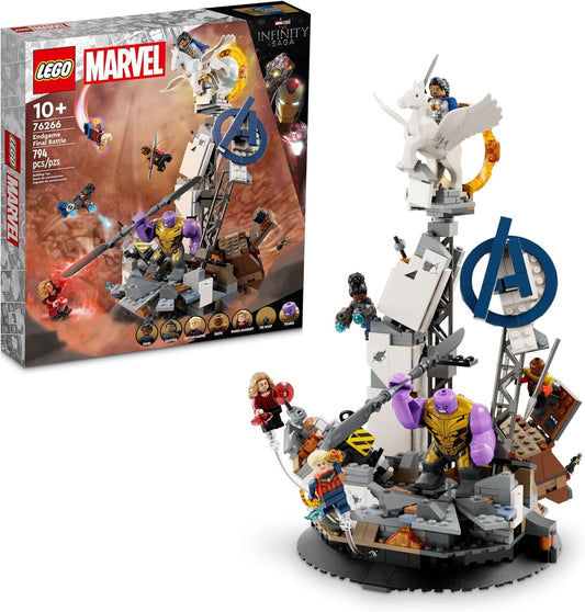 LEGO Marvel Endgame Final Battle 76266 Avengers Model for Build and Display, Collectible Playset with 6 Minifigures Including Captain Marvel, Idea for Teen Boys, Girls and Marvel Fans