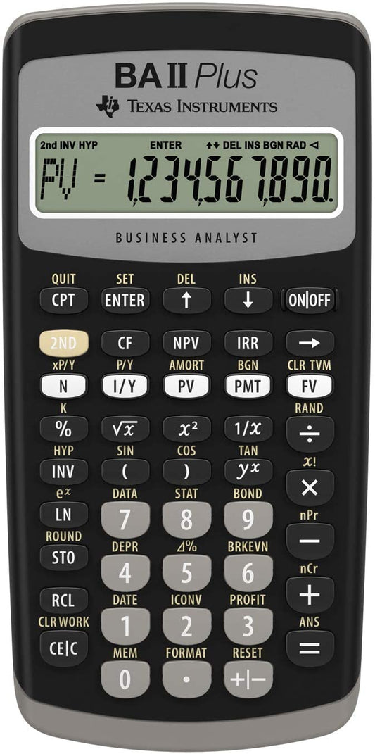 Texas Instruments BA II Plus Financial Calculator