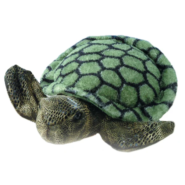 Rubber green turtle toy